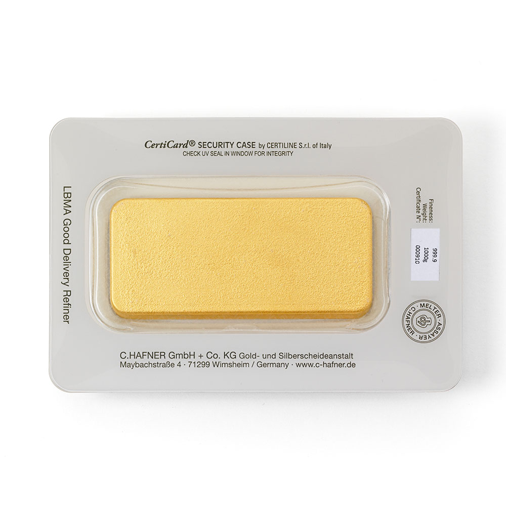 1000 gramm Feingoldbarren gegossen – Bild 2