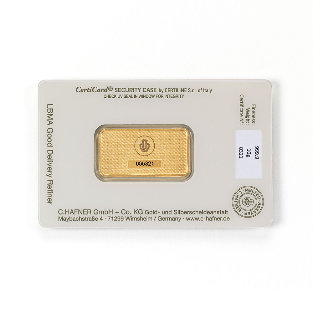 10 Gramm Feingoldbarren geprägt – Bild 2