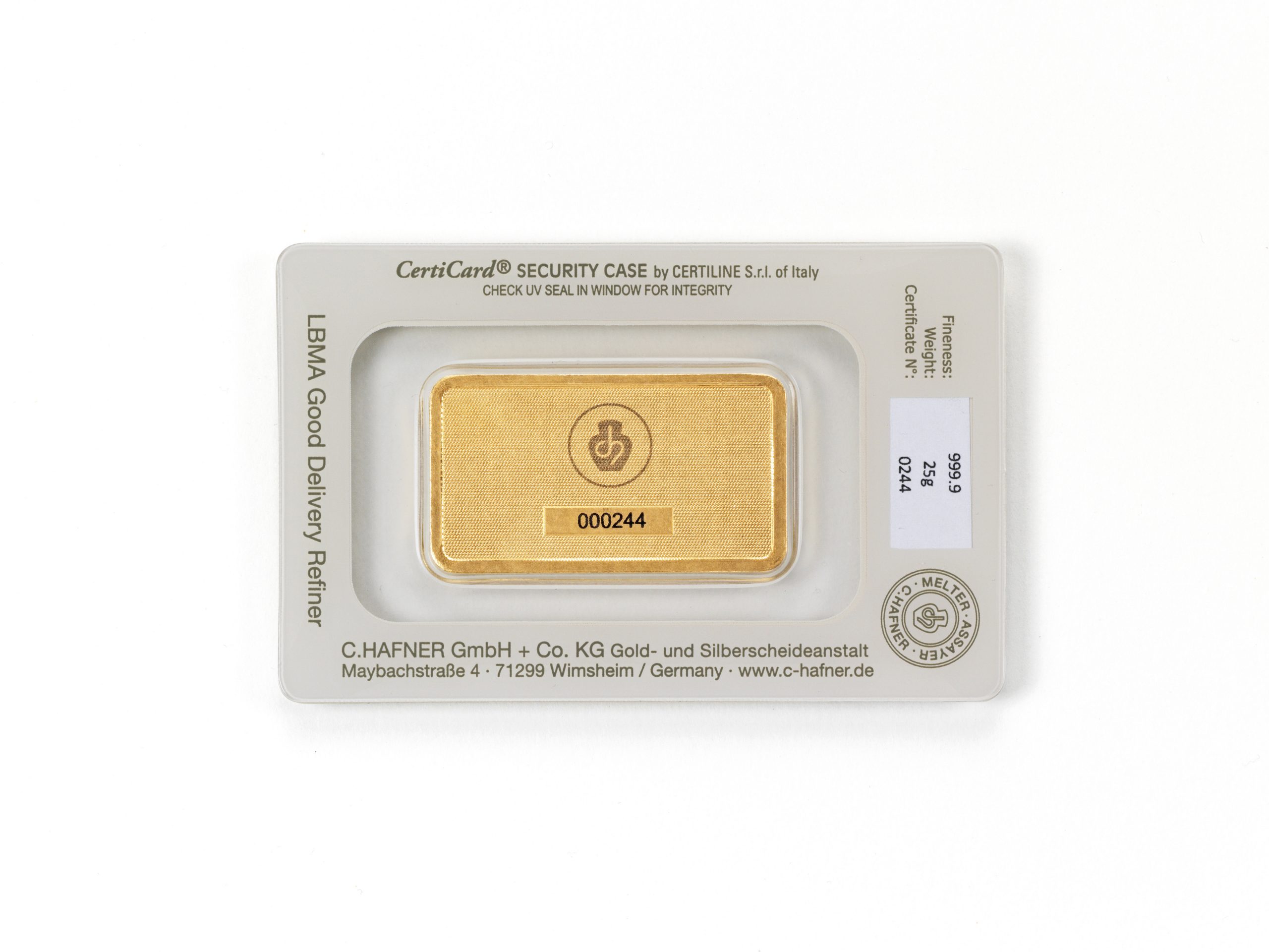 25 Gramm Feingoldbarren geprägt – Bild 2