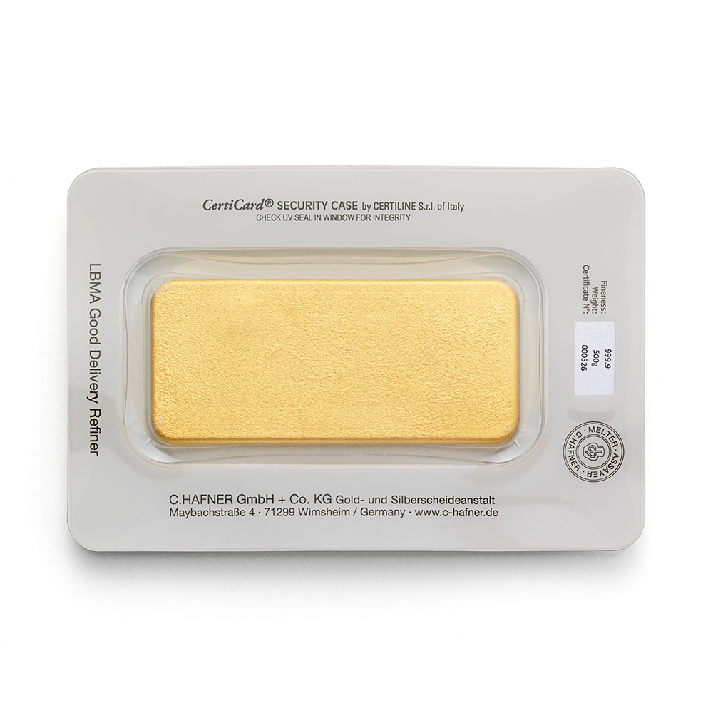 500 gramm Feingoldbarren gegossen – Bild 2