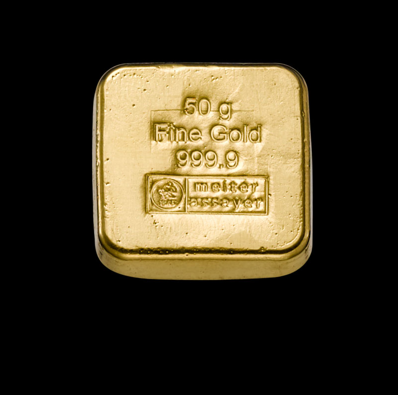 50 gramm Feingoldbarren gegossen – Bild 5