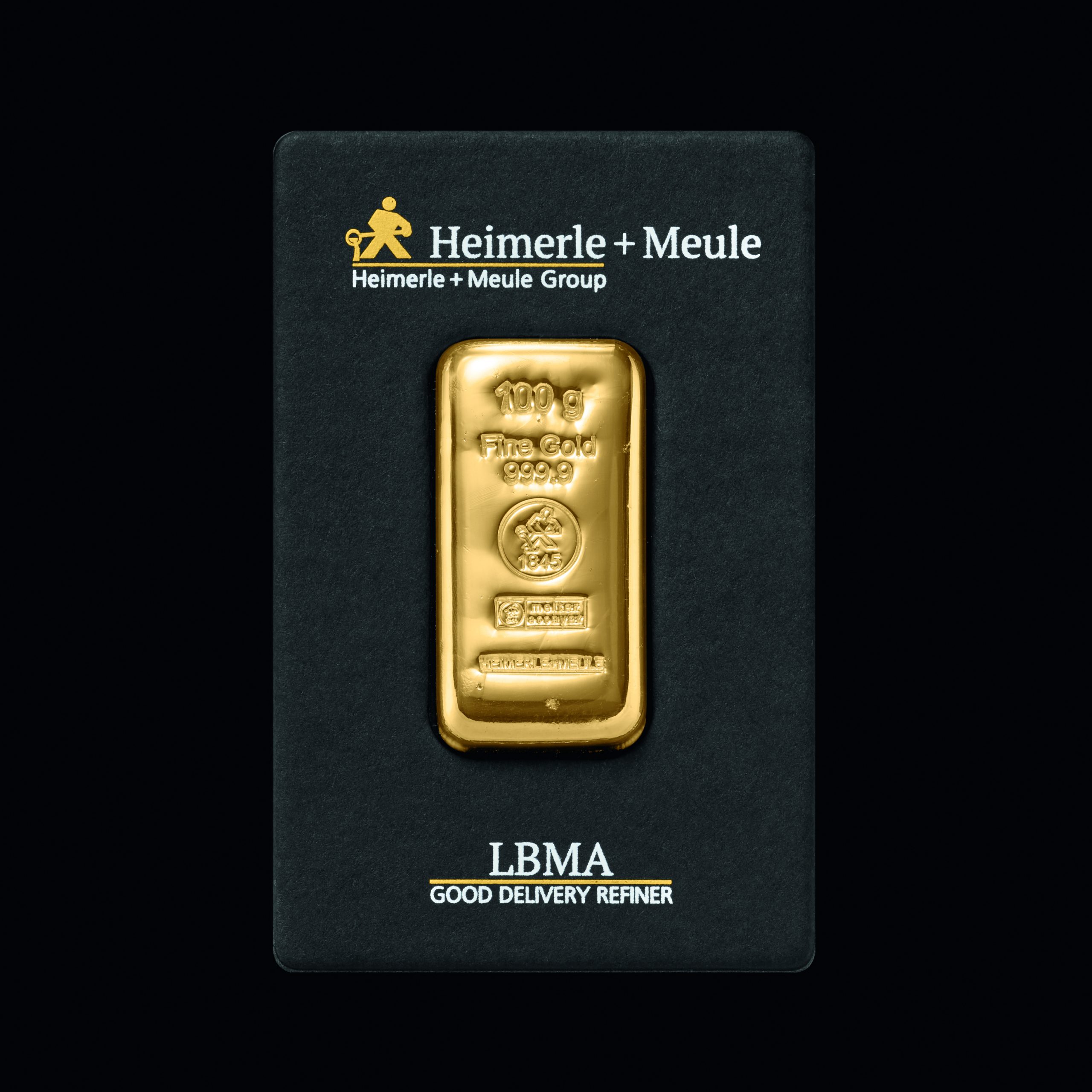 100 gramm Feingoldbarren gegossen