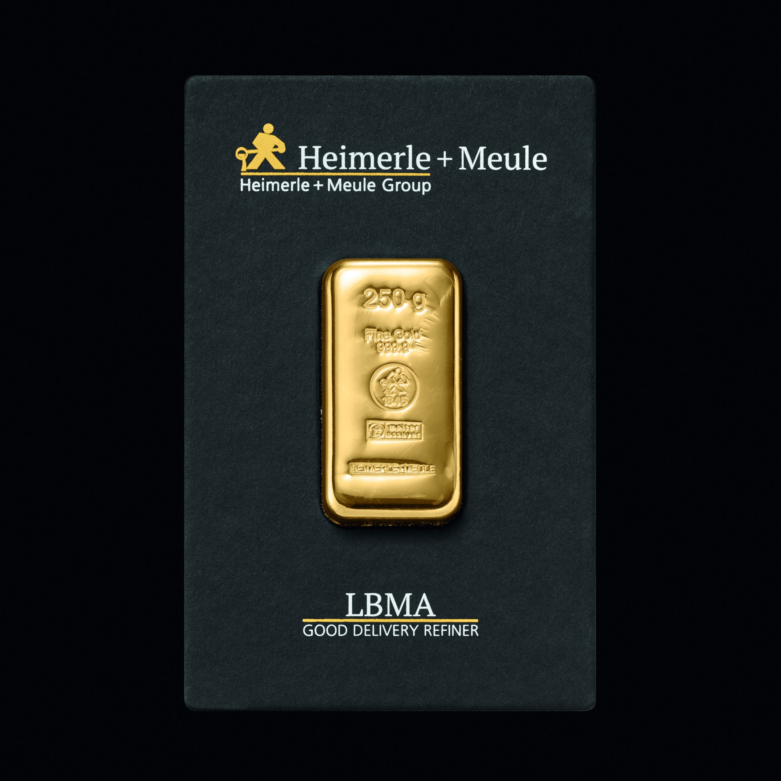 250 gramm Feingoldbarren gegossen