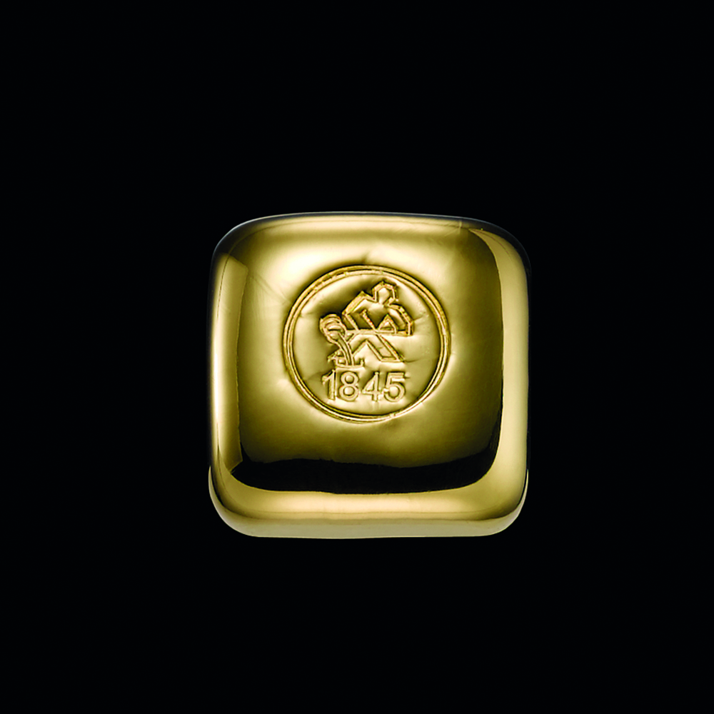 50 gramm Feingoldbarren gegossen – Bild 4